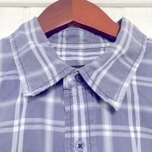 *3 for $20* Calvin Klein Jeans short sleeved plaid shirt, 100% cotton, sz M.
